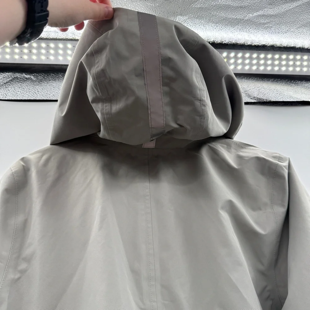 Nuage NWT Invisiprint Waterproof Jacket Women’s‎ Size Medium Gray Hooded - Picture 3 of 9